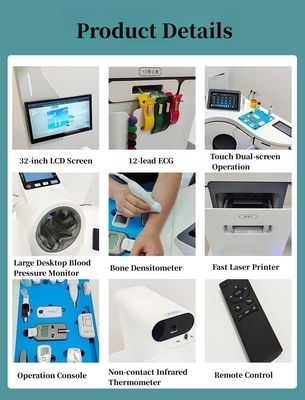 32インチ LCD フルタッチスクリーン ディビジョン 0.01kg メディカルセルフサービス 健康チェックキオスク