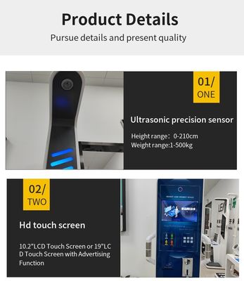 タッチスクリーン 19インチ LCD HD プロフェッショナル病院 医療身長・体重スケール