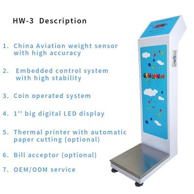 硬貨操作の荷物計量機 電子計量器 精度0.1kg