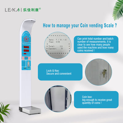 LEDディスプレイコイン操作薬局用体重と身長測定用計量機