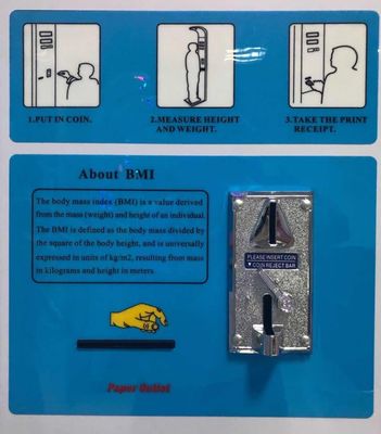 硬貨操作のBMI自動販売機 パーソナライズされた体重と身長測定