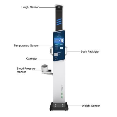 10.2 &quot; 液晶タッチスクリーン 体脂肪健康分析器 健身センター 鉄鋼建築