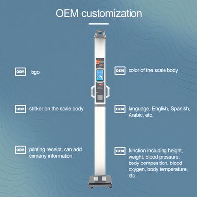 カスタマイズされたカラー超音波体重と身長脂肪BMI測定器