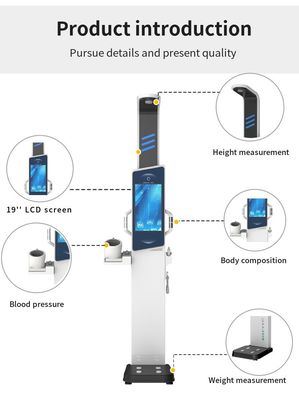 19インチ アンドロイド ヘルス キオスク スチール ヘルス センター BMI マシン