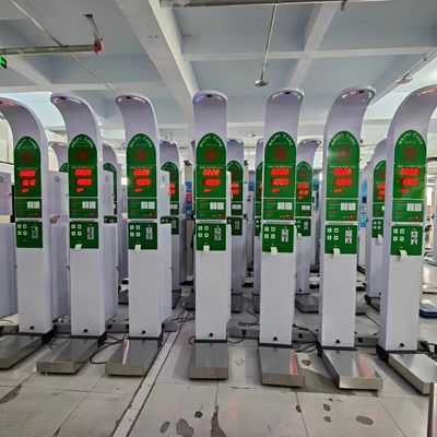 薬局 高さと重さを測定するためのコイン操作の鋼筋秤販売機 200kg